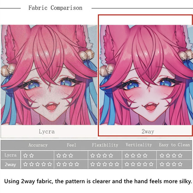 League of Legends Ahri Sexy Big Boobs 3D Mouse Pad with Raised Nipples Super Soft Silicone Gel Breasts Wrist Rest Oppai Desk Mat