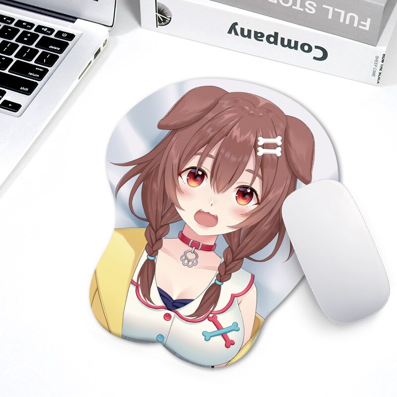 3D sexy mouse pad with wrist strap laptop pad antiskid gel wrist strap mouse pad