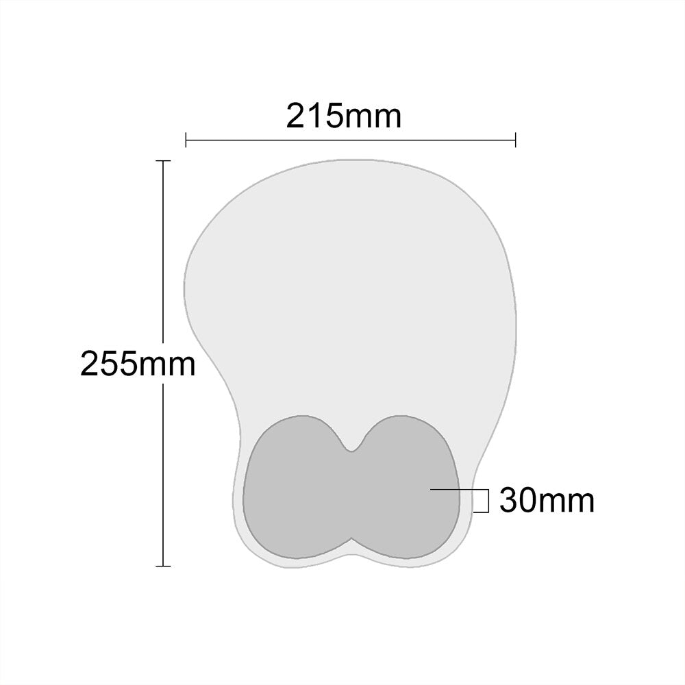 Sovawin Gaming Mouse Pad Anime 3D Soft Breast Chest with Wrist Rest Cartoon Pad Sexy Hip Mouse Mat Silicone Wrist Gel Mousepad