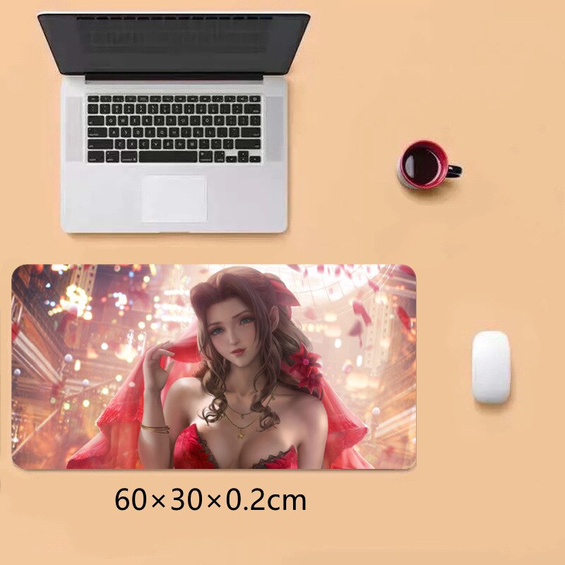 New Creative Gamer Final Fantasy VII 7 Anime Sexy Highly restored Tifa Aerith 3D Silicone Gel 2way Oppai Mouse Pad Wrist Rest