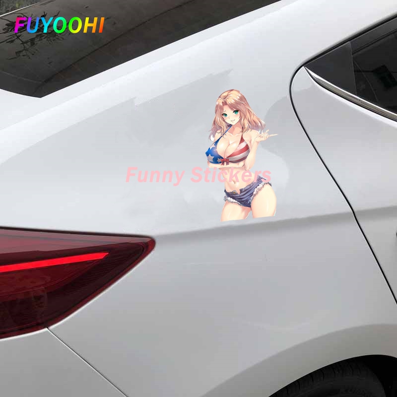 Sexy anime girl Sticker | Bikini Anime girl stickers | Sexy swimsuit stickers | underwear car stickers decal anime cute car accessories decoration