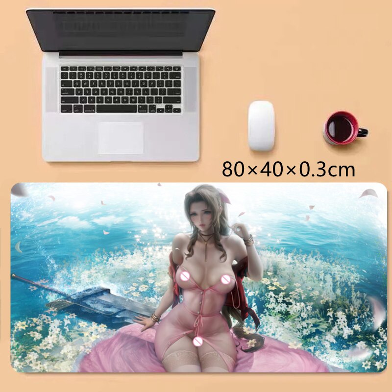 New Creative Gamer Final Fantasy VII 7 Anime Sexy Highly restored Tifa Aerith 3D Silicone Gel 2way Oppai Mouse Pad Wrist Rest