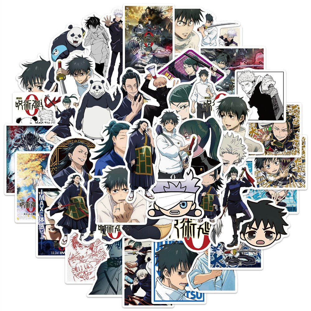 10/30/50Pcs Jujutsu Kaisen Anime Graffiti Stickers Decals For Phone Laptop Guitar Mobile Skateboard Phone Toy Gift Party Sticker