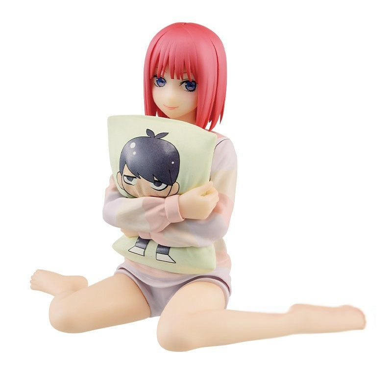 11-22CM Anime Figure The Quintessential Quintuplets Miku Purple Long Sleeve Pajamas Model Dolls Toy Gift Collect Box PVC