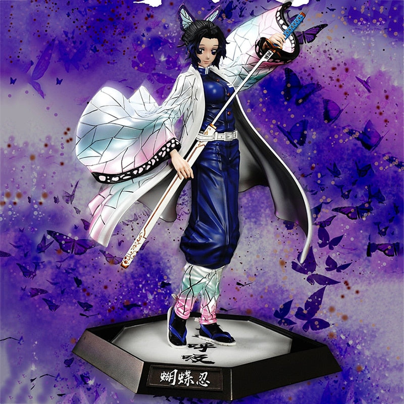 Anime Demon Slayer Action Figure Giyuutarou Daki Kokushibo Kochou Shinobu Toy Kimetsu No Yaiba Gyutarou Collection PVC Model