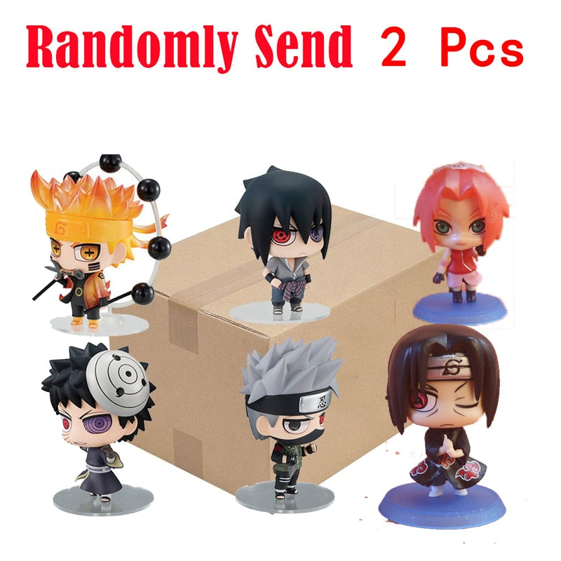 Anime Naruto Action Figure Naruto Sasuke Kakashi Itachi Model Toys Desktop Ornament Decoration Gift Boy Girl