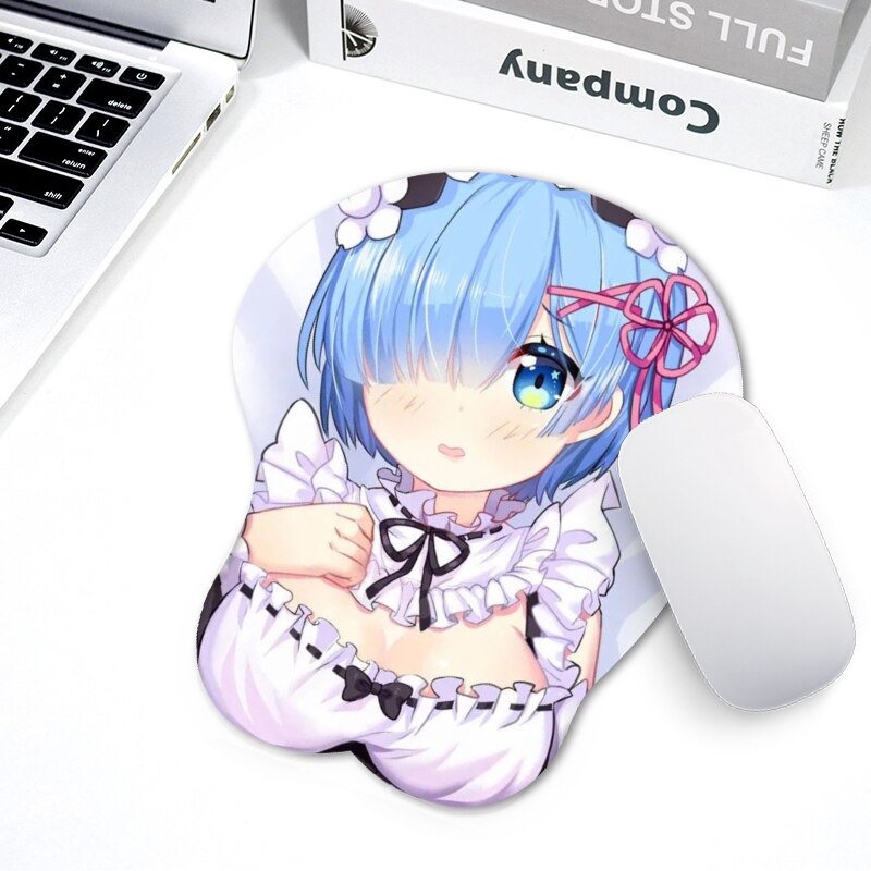 3D silicone mouse pad Sexy animation chest beauty Hip game player mouse pad