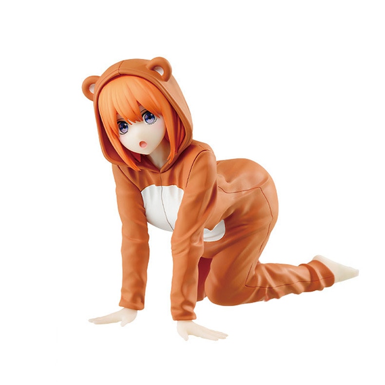 Hot Anime The Quintessential Quintuplets Figure Nakano Miku Figure Purple Pajamas Sexy Model Toy Long Hair Ornament Gift