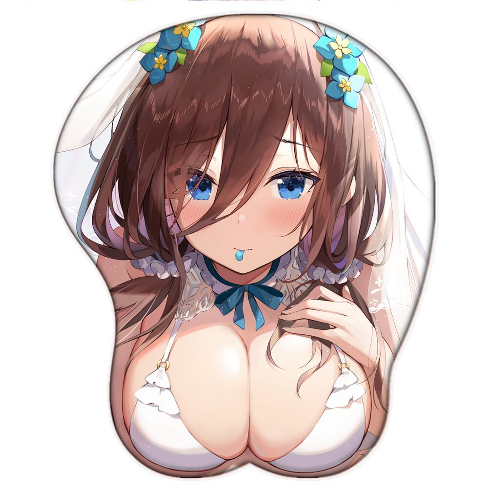 Nakano Miku for Anime Go-toubun No Hanayome Oppai 3D Mouse Pad  with Wrist Silicone Gel Boob