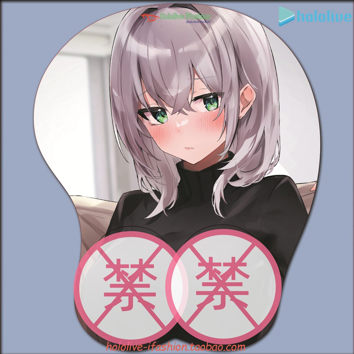 Shirogane Noel Sexy 3D Mousepad Vtuber hololive Hand Wrist Rest Mouse Pad Mousepad Silicone Breast Oppai Soft Mouse Mat Otaku