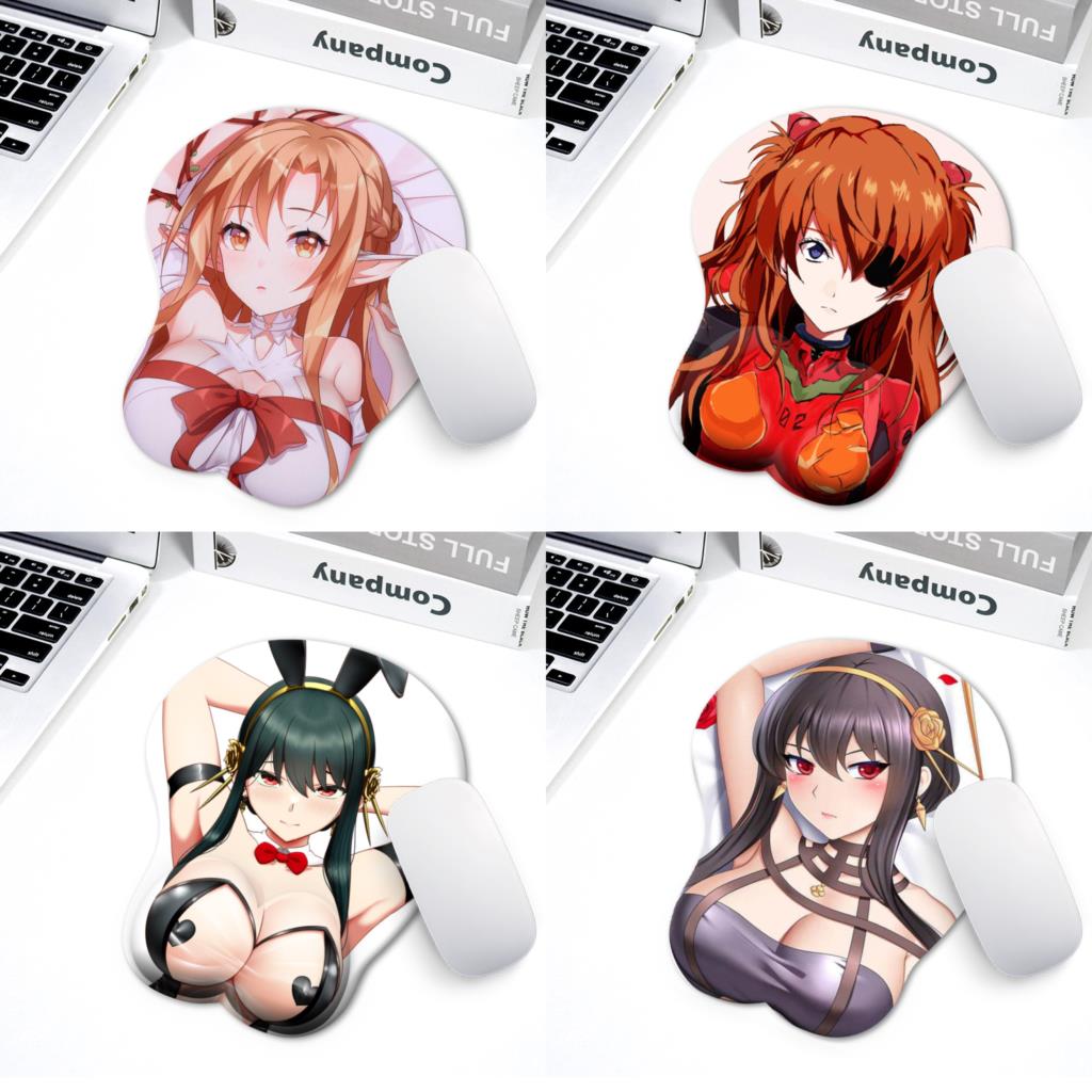 2022 new version Japanese anime 3 d mouse pad wristbands Cartoon Creative cute mouse pad Chest mouse pad Free Shipping