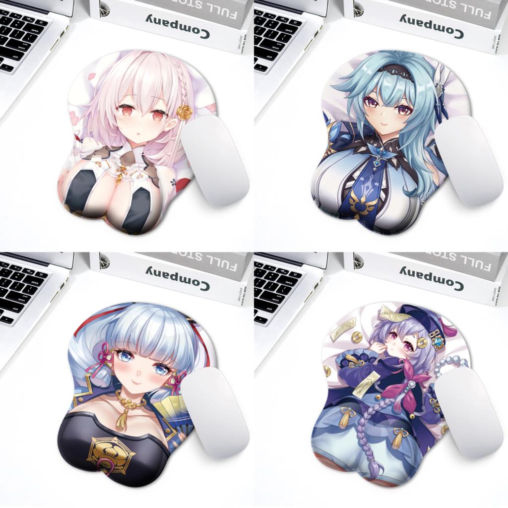 3D mouse pad Ergonomic soft silicone game mouse pad with wrist support