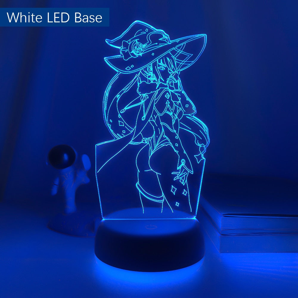 Genshin Impact Mona Megistus 3d Lamp for Child Bedroom Decoration Kids Birthday Gift Room Decor Genshin Impact Led Light Bedside