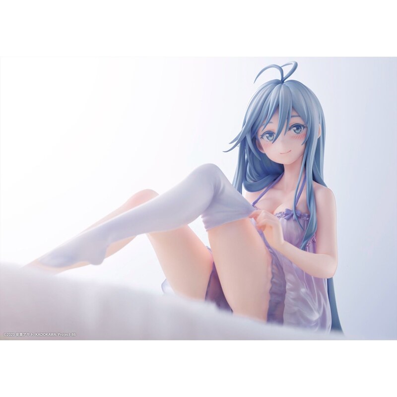 New Anime 86- Eighty Six Vladilena·Milize Figure Pajamas Sexy Stockings Pose Model Toy Sleeping Pose Decoration Doll 11CM