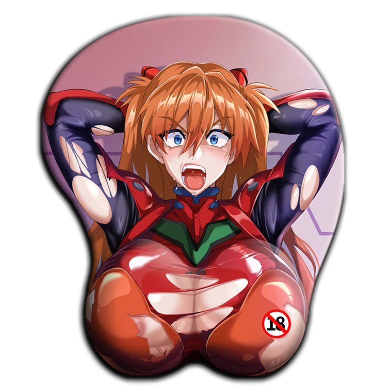 Super Large EVA Souryuu Asuka Langley Oversized Boobs Sexy Mouse Pad for Azur Lane3D Gaming Cute Anime Mouse Pad Wrist Rest Mat