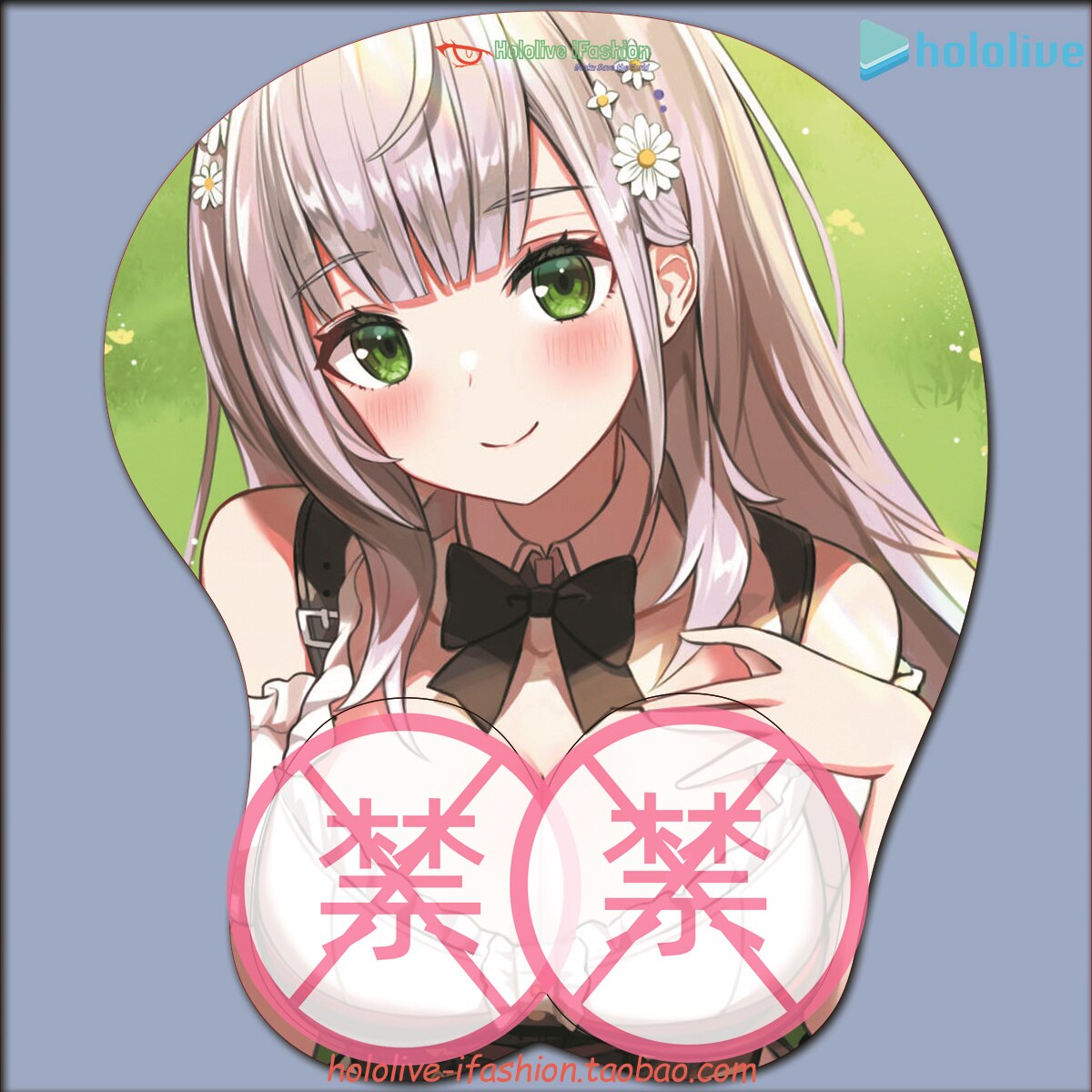 Shirogane Noel Sexy 3D Mousepad Vtuber hololive Hand Wrist Rest Mouse Pad Mousepad Silicone Breast Oppai Soft Mouse Mat Otaku