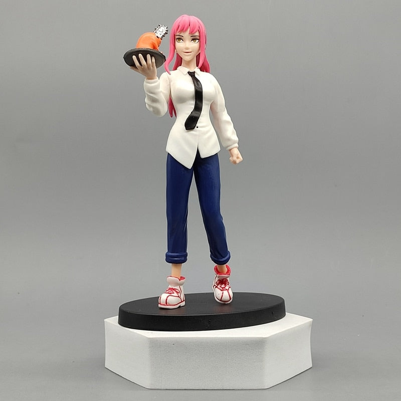 18cm Anime Makima Figure Power Chainsaw Man Action Figure Pochita Figure Scene Ornament Denji Model Doll Makima Toys PVC