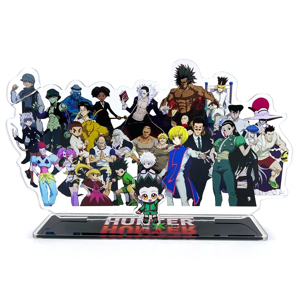 HUNTER HUNTER group Killua Kurapika Hisoka Leorio Gon Meruem Chrollo acrylic standee figurines desk decoration cake topper