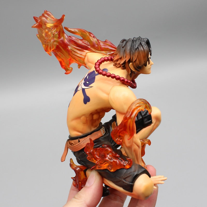 16cm Anime One Piece Action Figurine The Top War Portgas D Ace Figure Flame Drifting Ace PVC Collectible Model Doll Toys Gifts