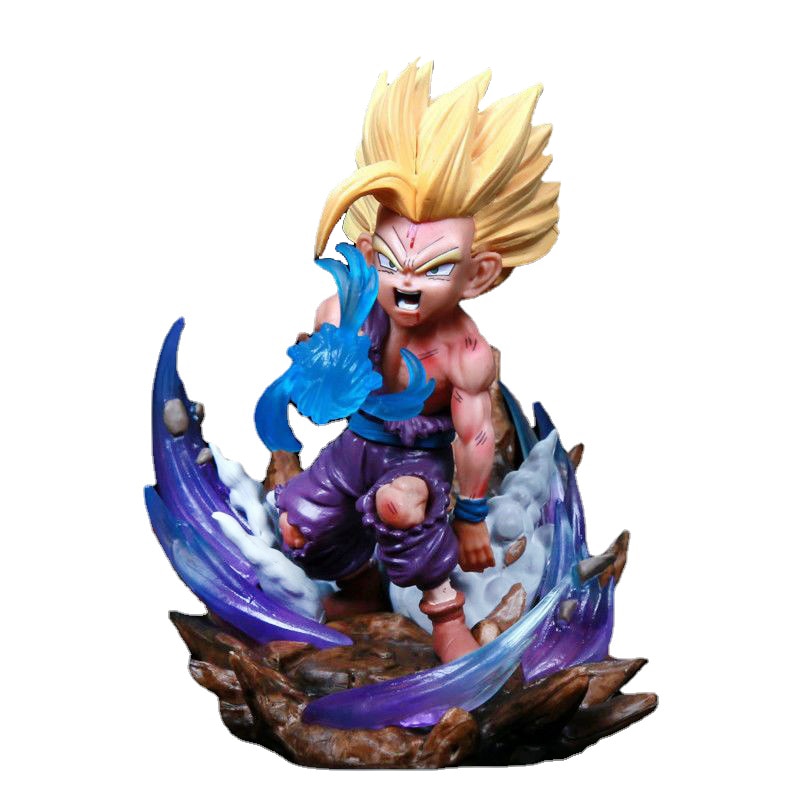 13cm Dragon Ball Z Figure WCF Super Saiyan Break Out Son Gohan Action Figurine PVC Anime Collectible Model Doll Toys Gifts