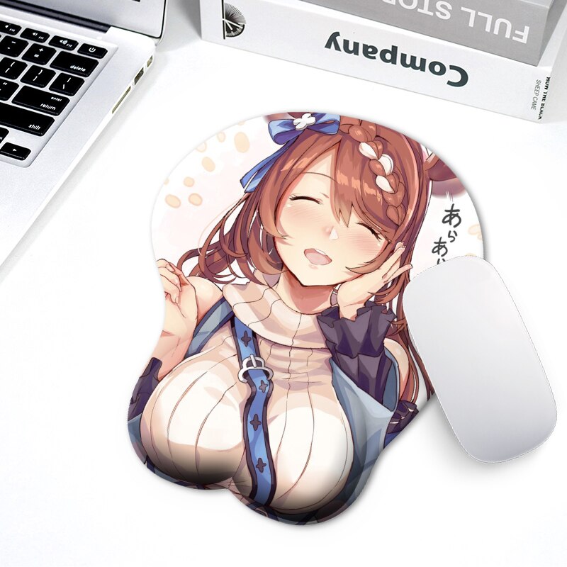 Sexy breast buttocks 3D mouse pad wrist support soft silicone