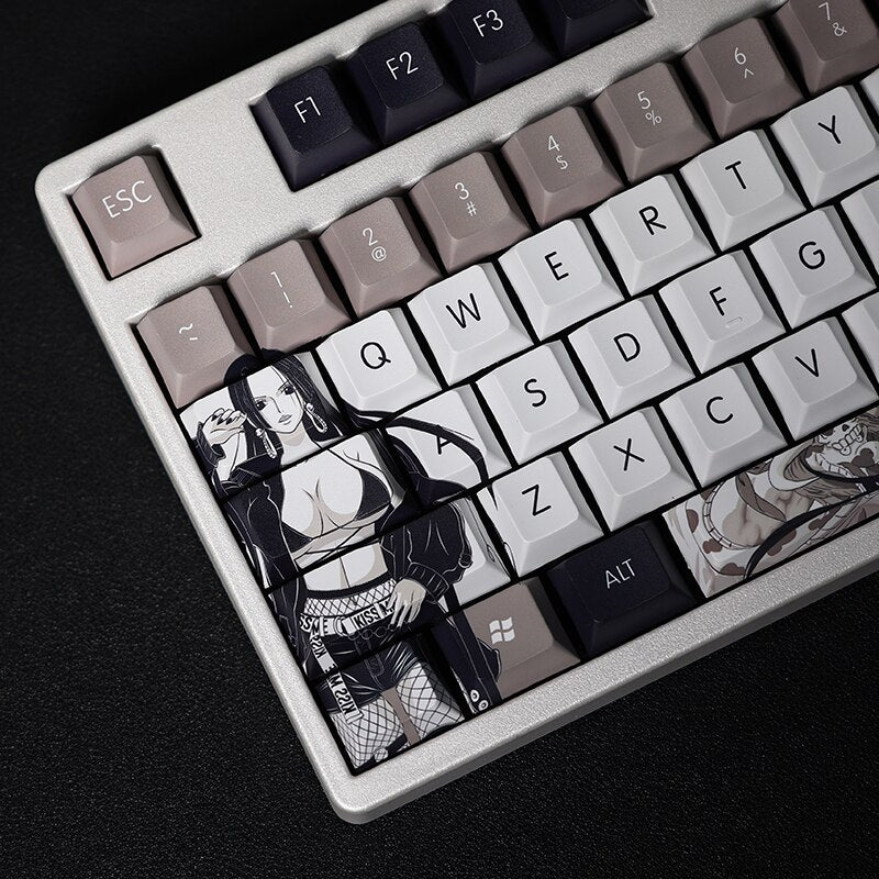 108 Keys PBT Dye Subbed Keycaps Cartoon Anime Gaming Key Caps Voyage Boa Hancock Keycap For ANSI 61 87 104 108 Layout