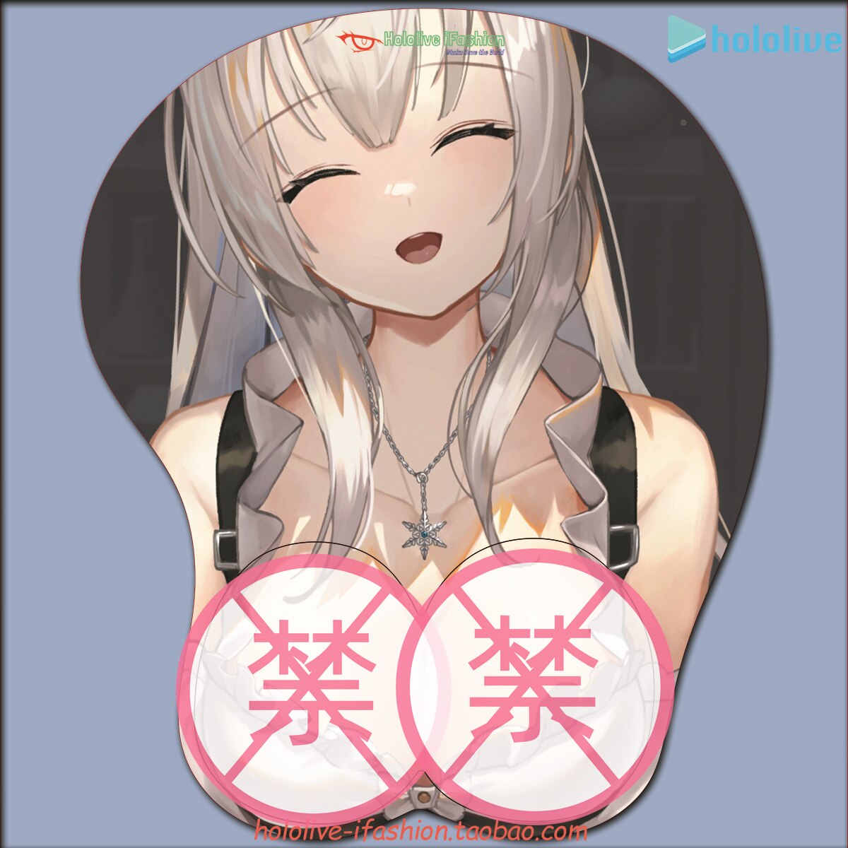 Shirogane Noel Sexy 3D Mousepad Vtuber hololive Hand Wrist Rest Mouse Pad Mousepad Silicone Breast Oppai Soft Mouse Mat Otaku