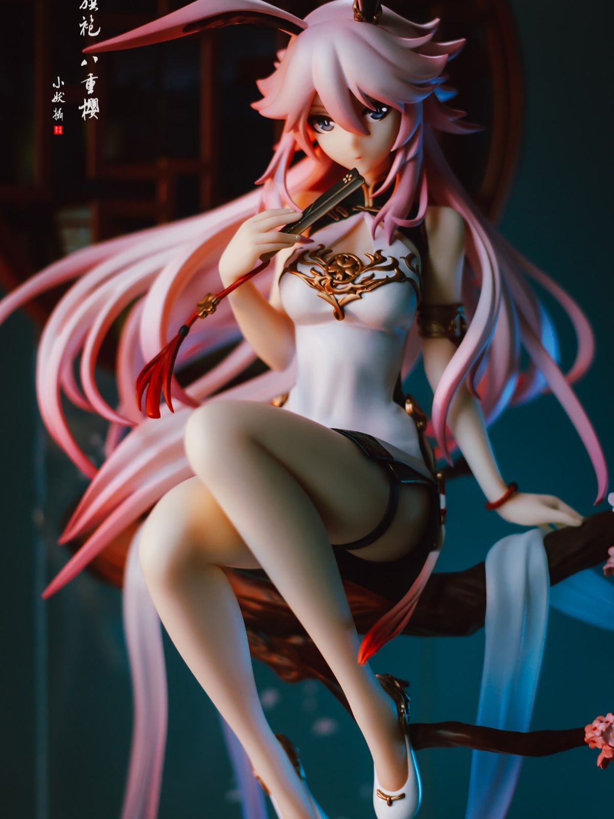 22CM Yae Sakura Popular Shooting Action Game Collapse Gakuen Fantasy Sitting Position Desktop Collection Figure PVC Material Toy