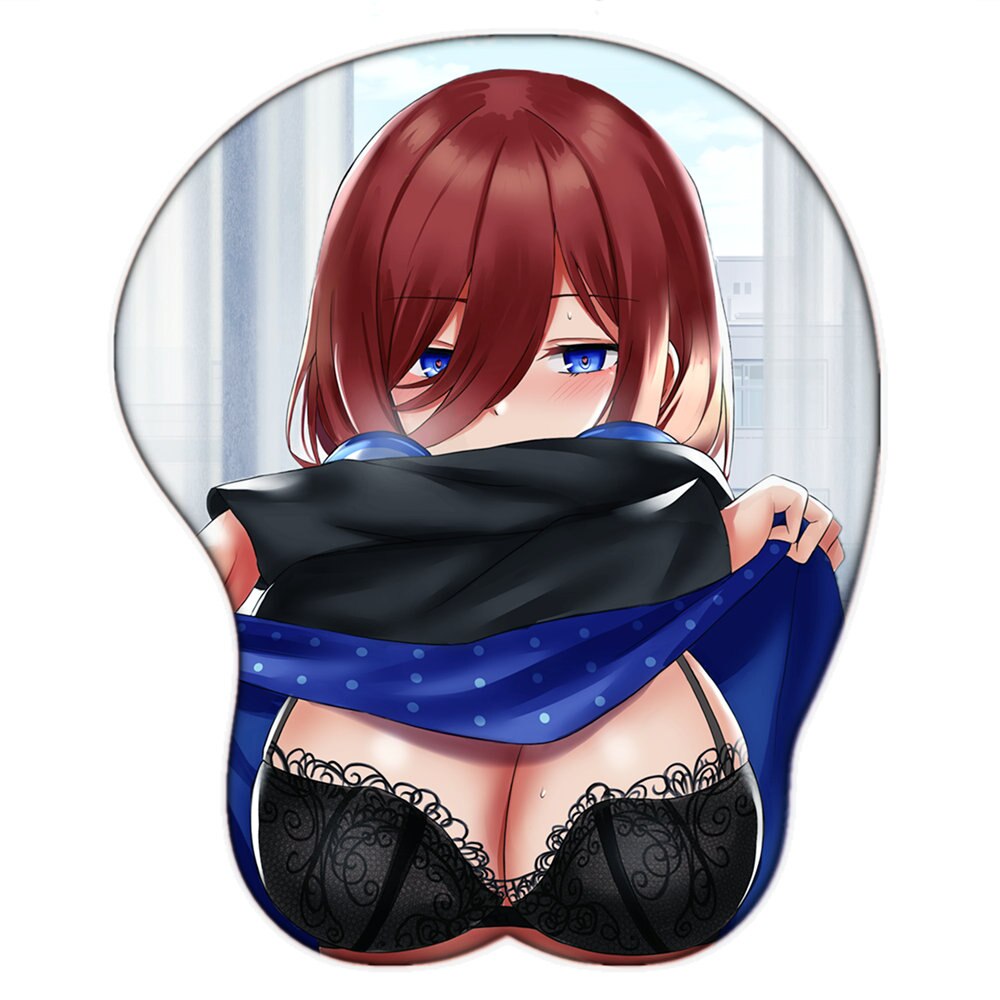 Nakano Miku for Anime Go-toubun No Hanayome Oppai 3D Mouse Pad  with Wrist Silicone Gel Boob