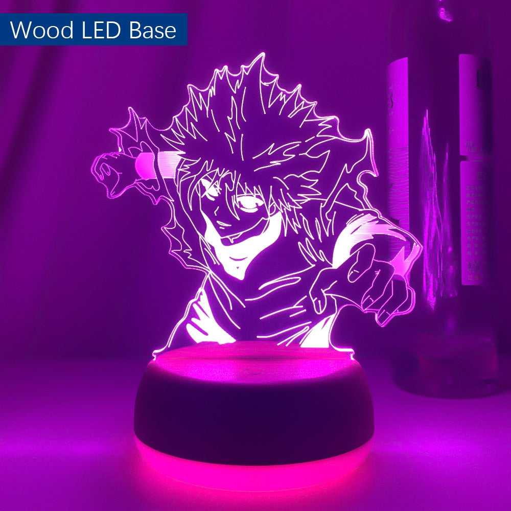 Newest Japanese Anime Killua 3d Led Light for Bedroom Decor Nightlight Birthday Gift Acrylic Led Night Lamp Hxh Killua Godspeed