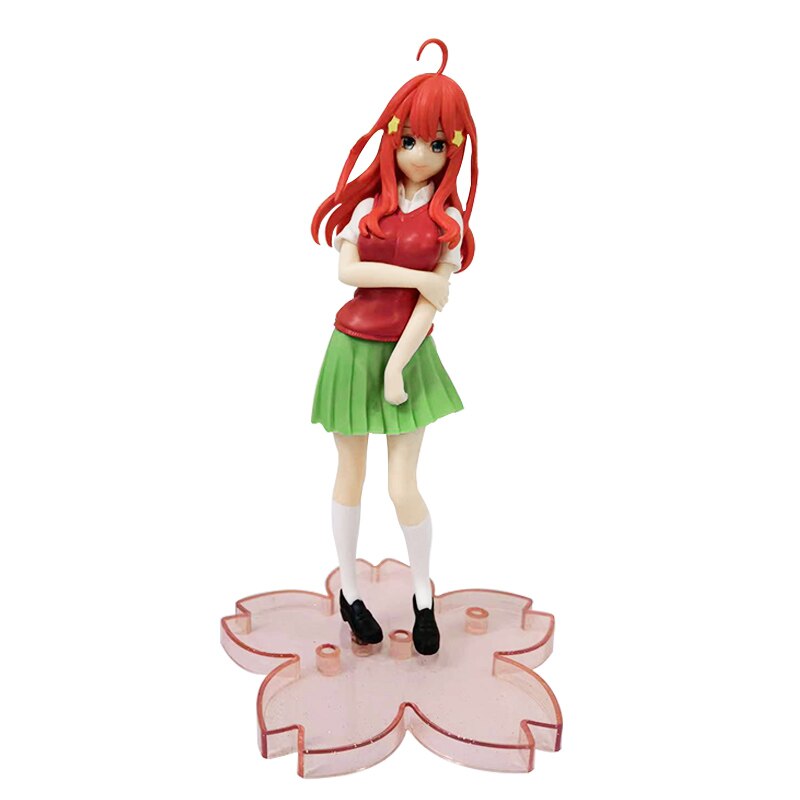 18CM Anime The Quintessential Quintuplets Figure Kawaii Sexy Ichika Nino School Uniform Standing Static Collection PVC Toys Doll