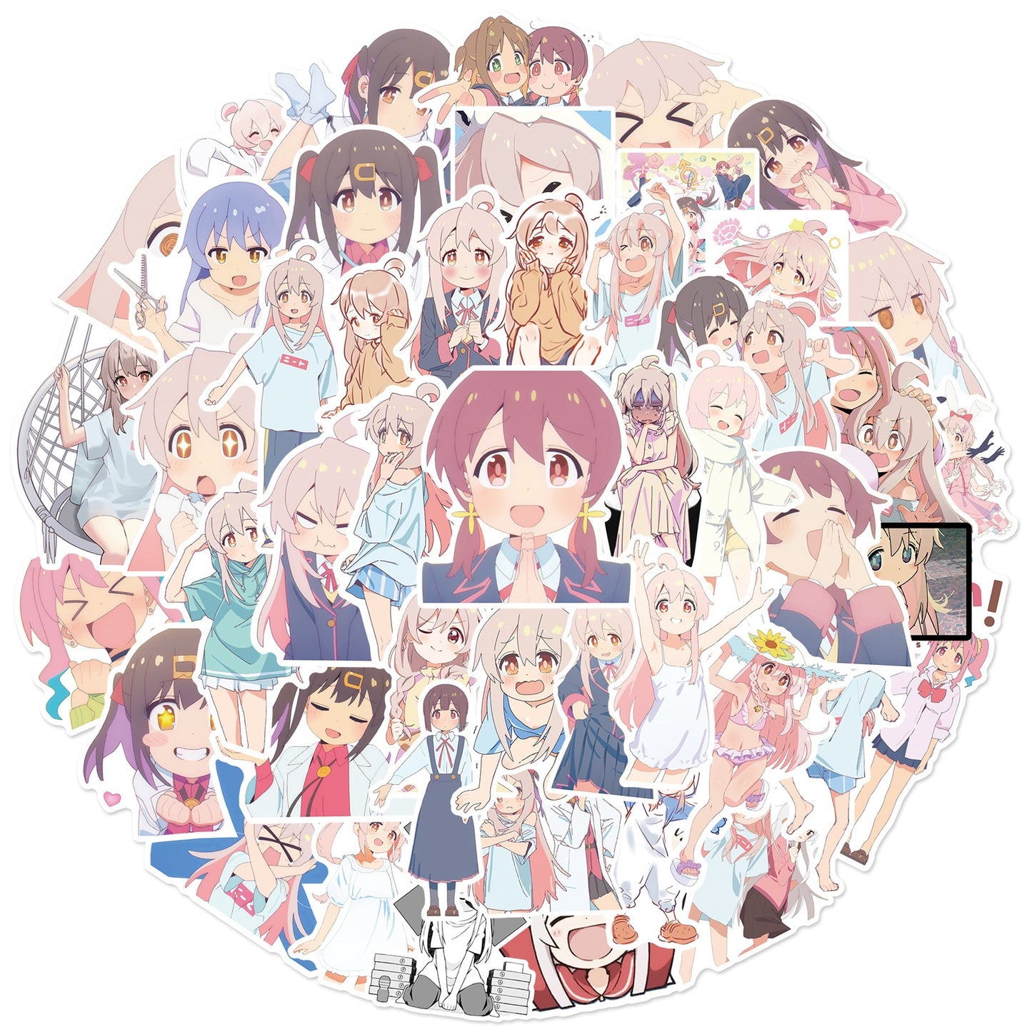 50 PCS Onii Chan Wa Oshimai Japan New Anime Stickers For Laptop Phonecase Wall Decals Gift Waterproof PVC Sticker