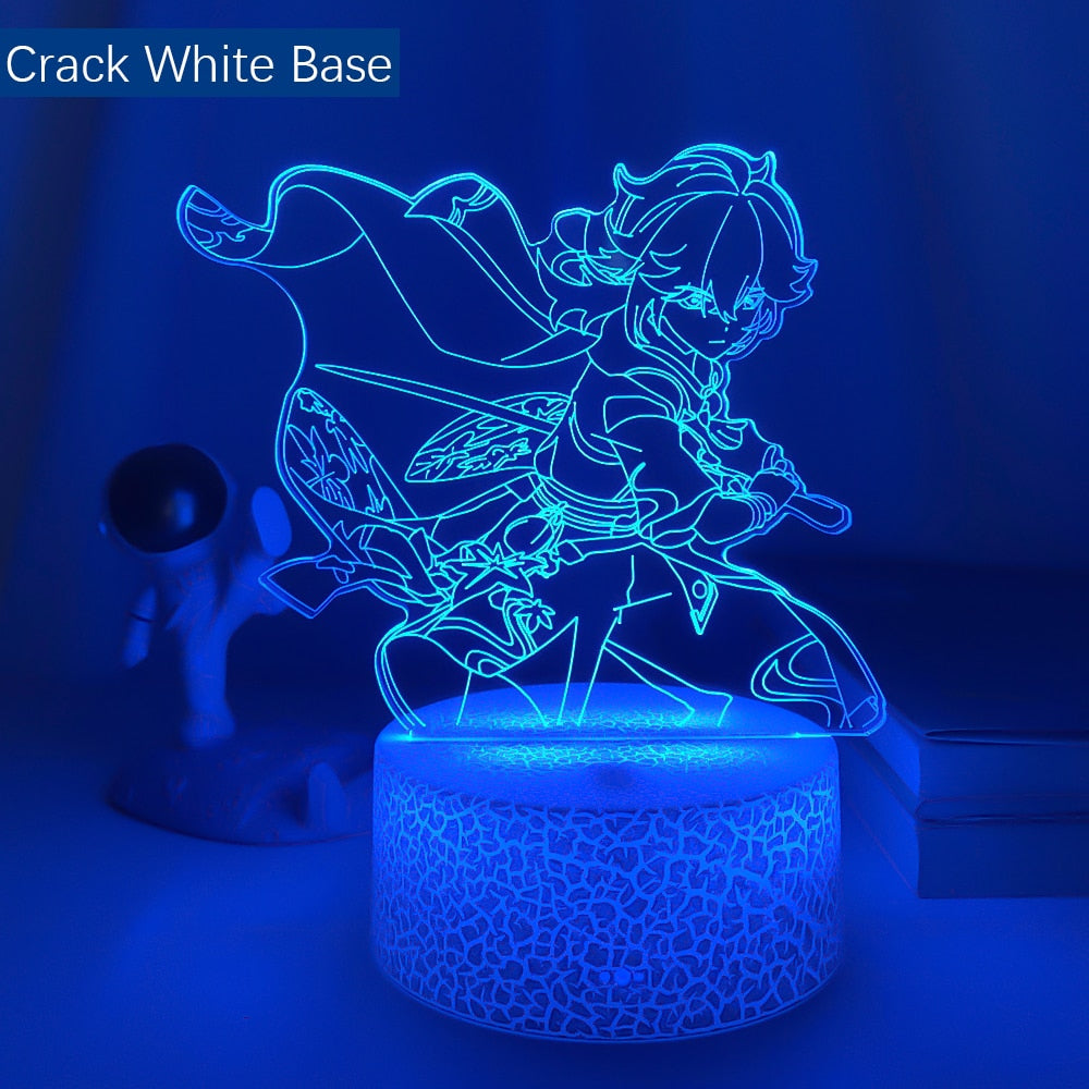 Genshin Impact Kaedehara Kazuha Led Night Light for Child Bedroom Decor Kids Birthday Gift Genshin Impact Led Night Lamp Bedside