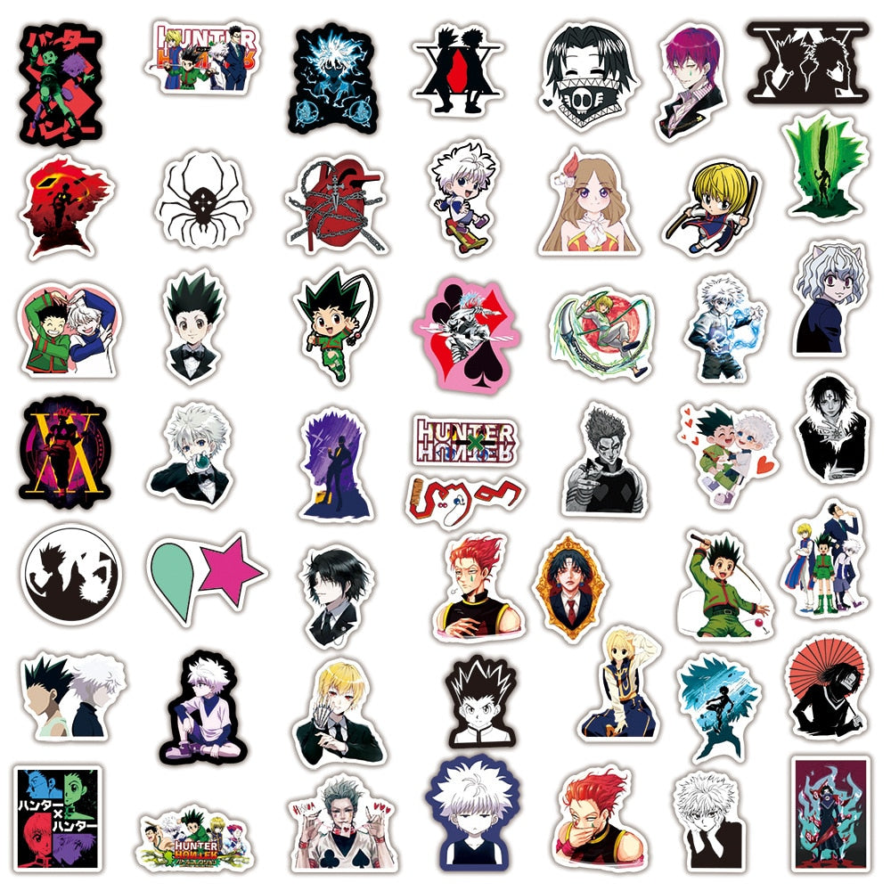 10/30/50PCS Anime HUNTER×HUNTER Stickers Cartoon Decals Classic Toy DIY Suitcase Skateboard Bike Scrapbook Cool Sticker Kids Toy