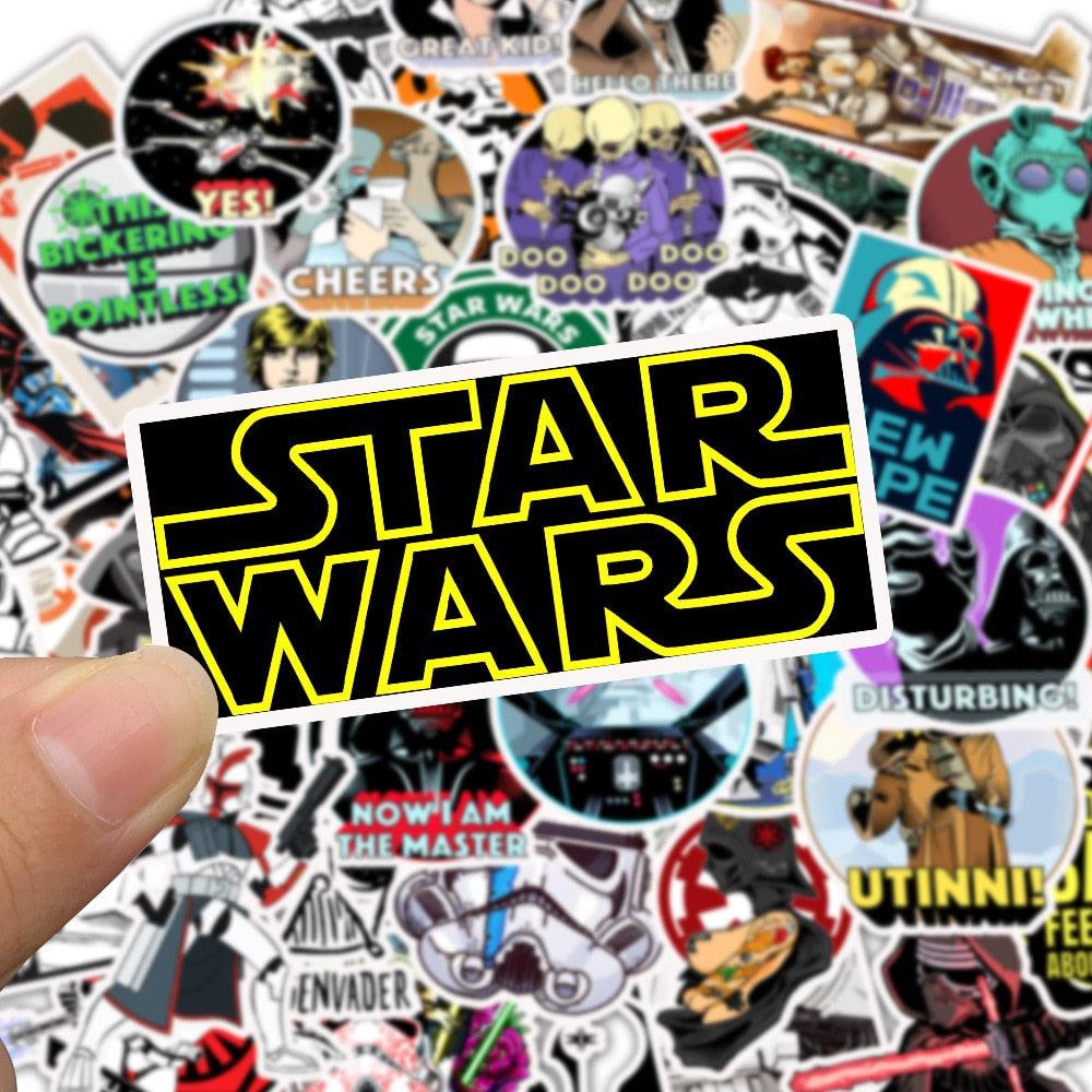 10/30/50PCS Cool Disney Star Wars Stickers Funny Waterproof Skateboard Luggage Laptop Guitar Stationery Sticker Kids Toys Gift