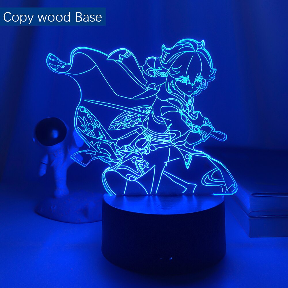 Genshin Impact Kaedehara Kazuha Led Night Light for Child Bedroom Decor Kids Birthday Gift Genshin Impact Led Night Lamp Bedside