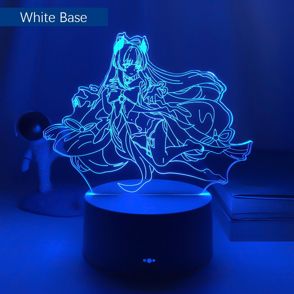 3d Led Lamp Genshin Impact Sangonomiya Kokomi for Kids Bedroom Decor Child Birthday Gift Genshin Impact Led Night Light Game