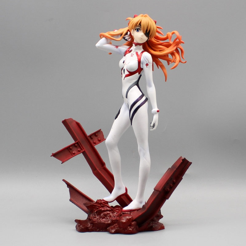 25cm EVA Asuka Shikinami Figure NEON GENESIS EVANGELION FINE Soryu Asuka Langley Action Figure PVC Collectible Model Toy