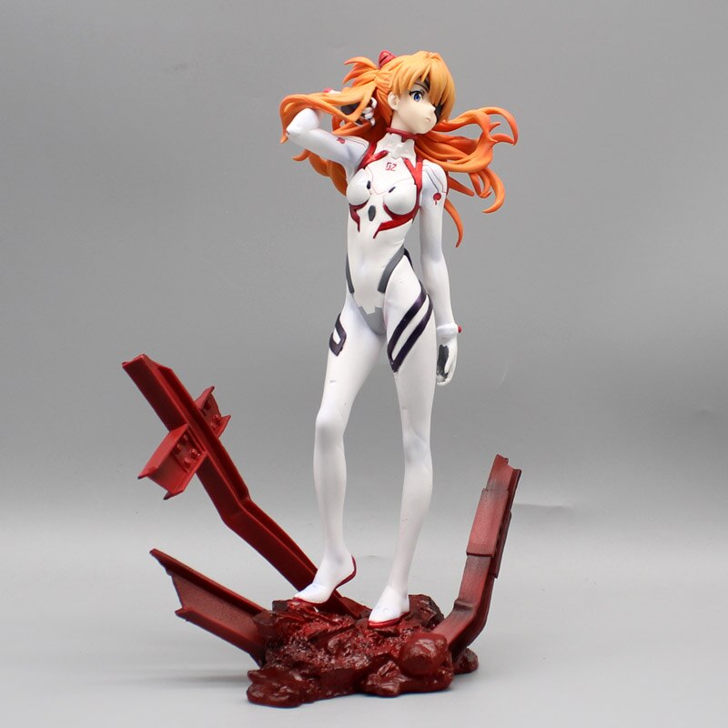 25cm EVA Asuka Shikinami Figure NEON GENESIS EVANGELION FINE Soryu Asuka Langley Action Figure PVC Collectible Model Toy