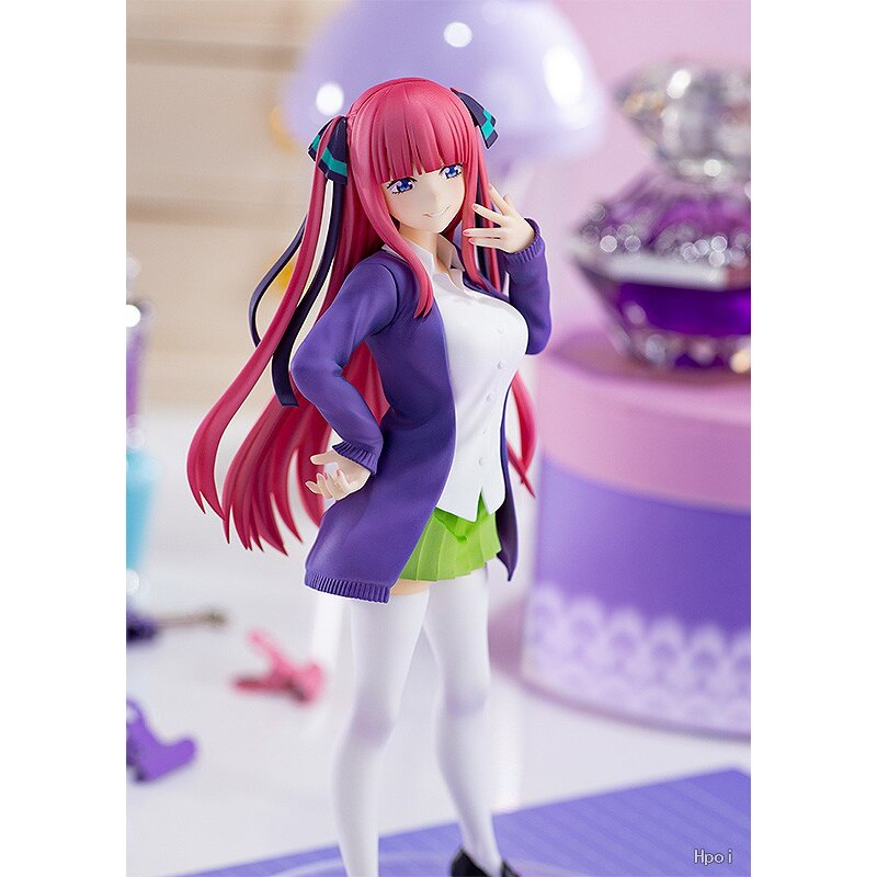 18CM Anime The Quintessential Quintuplets Figure Kawaii Sexy Ichika Nino School Uniform Standing Static Collection PVC Toys Doll