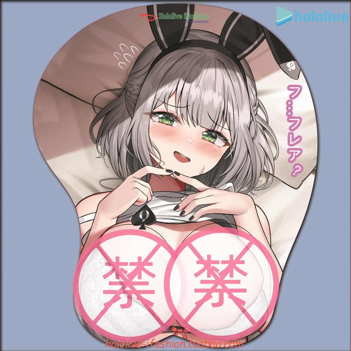 Shirogane Noel Sexy 3D Mousepad Vtuber hololive Hand Wrist Rest Mouse Pad Mousepad Silicone Breast Oppai Soft Mouse Mat Otaku