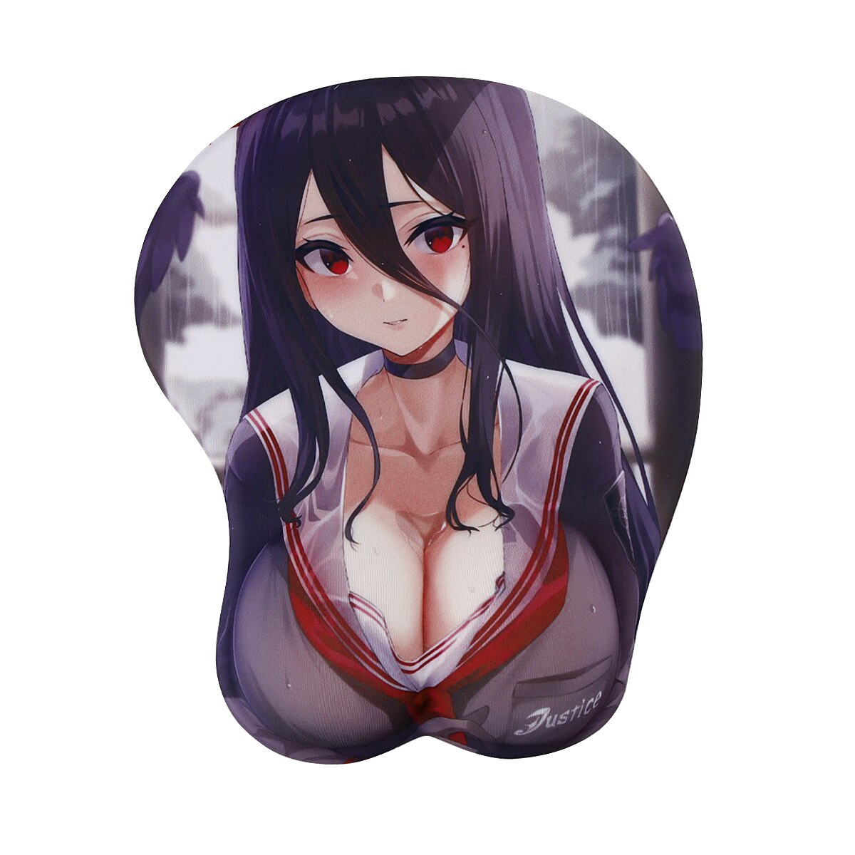 New Creative Cartoon Anime 3D Sexy Chest Silicone Mouse Pad Wrist Rest Support