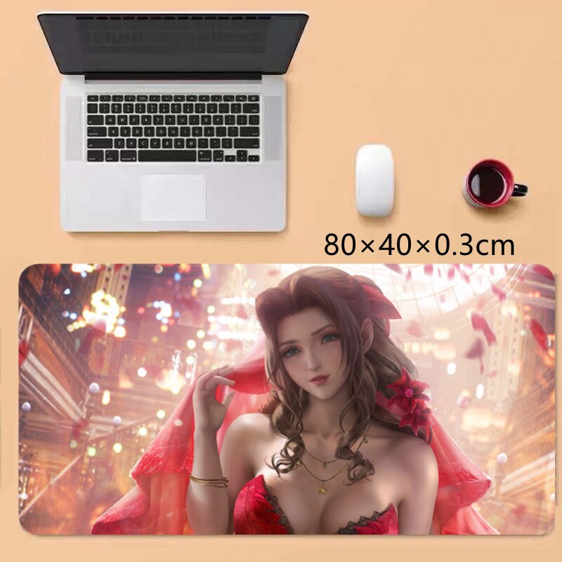 New Creative Gamer Final Fantasy VII 7 Anime Sexy Highly restored Tifa Aerith 3D Silicone Gel 2way Oppai Mouse Pad Wrist Rest