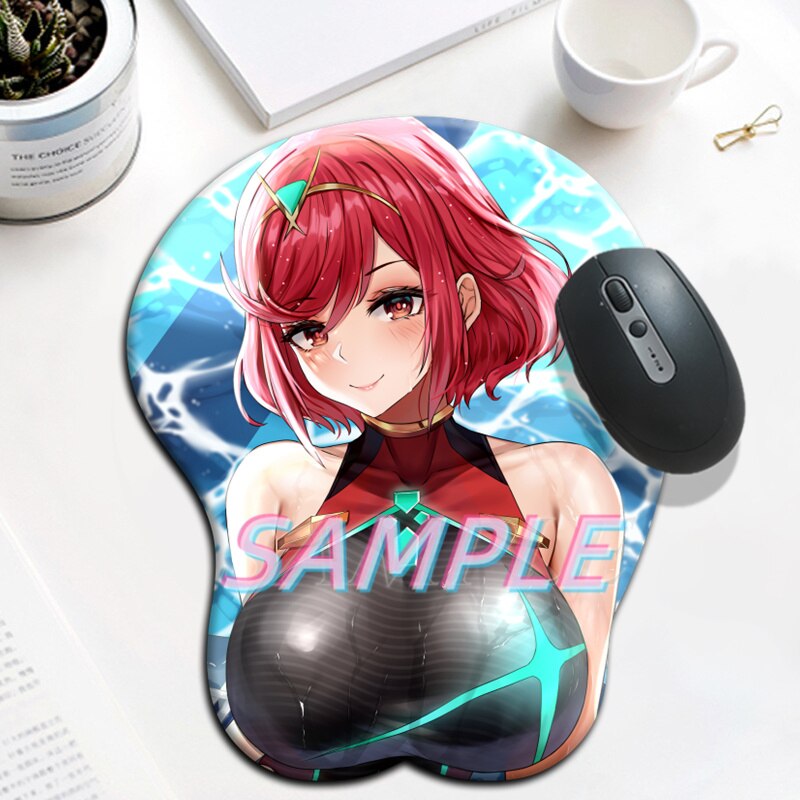 League of Legends LOL Sona Sexy Big Breast Gaming Anime 3D Mouse Pad Wrist Oppai Silicone Gel Mouse Pad