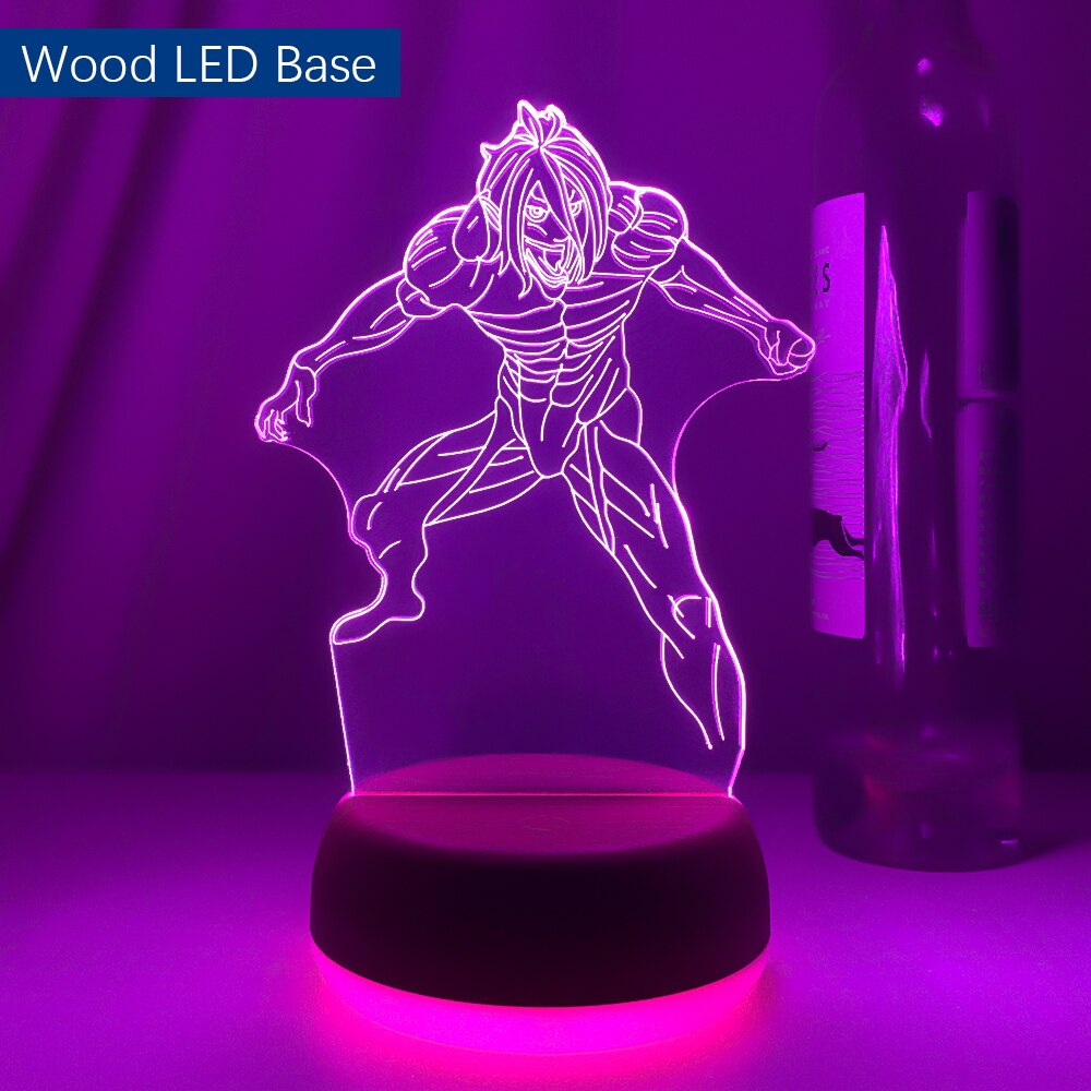 Newest Anime 3d Light Attack on Titan Table Lamp for Home Decoration Birthday Gift Manga Attack on Titan LED Night Light Lamp