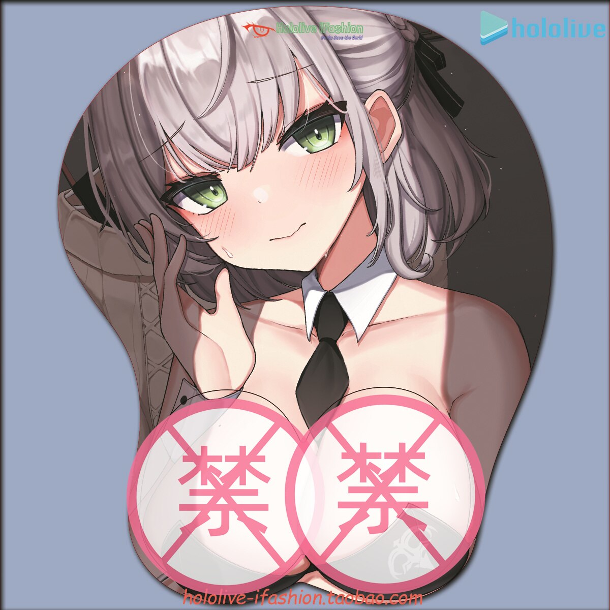 Shirogane Noel Sexy 3D Mousepad Vtuber hololive Hand Wrist Rest Mouse Pad Mousepad Silicone Breast Oppai Soft Mouse Mat Otaku