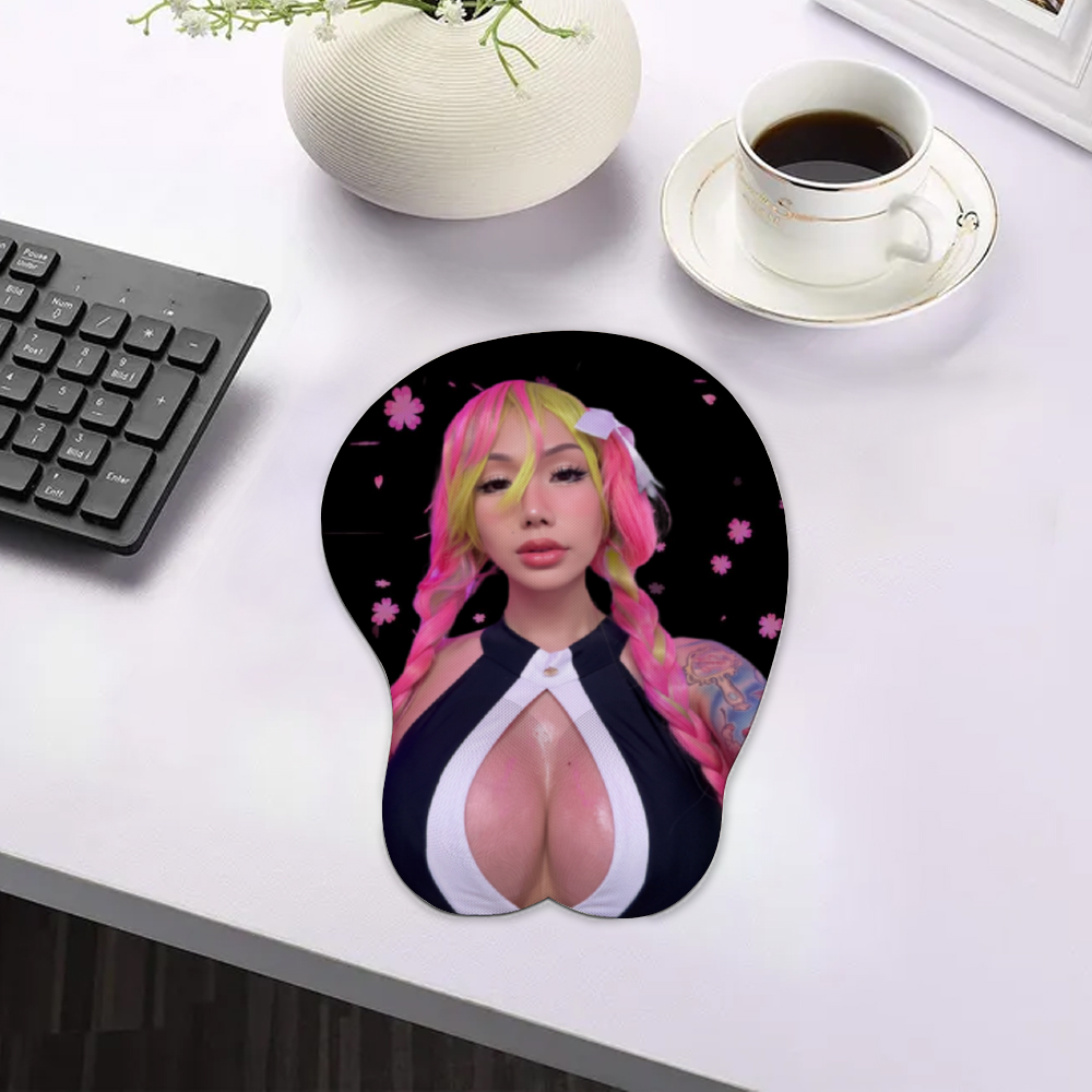 KeeraJaide - Oppai Mousepad with Wrist Support Silicone Mouse Pad