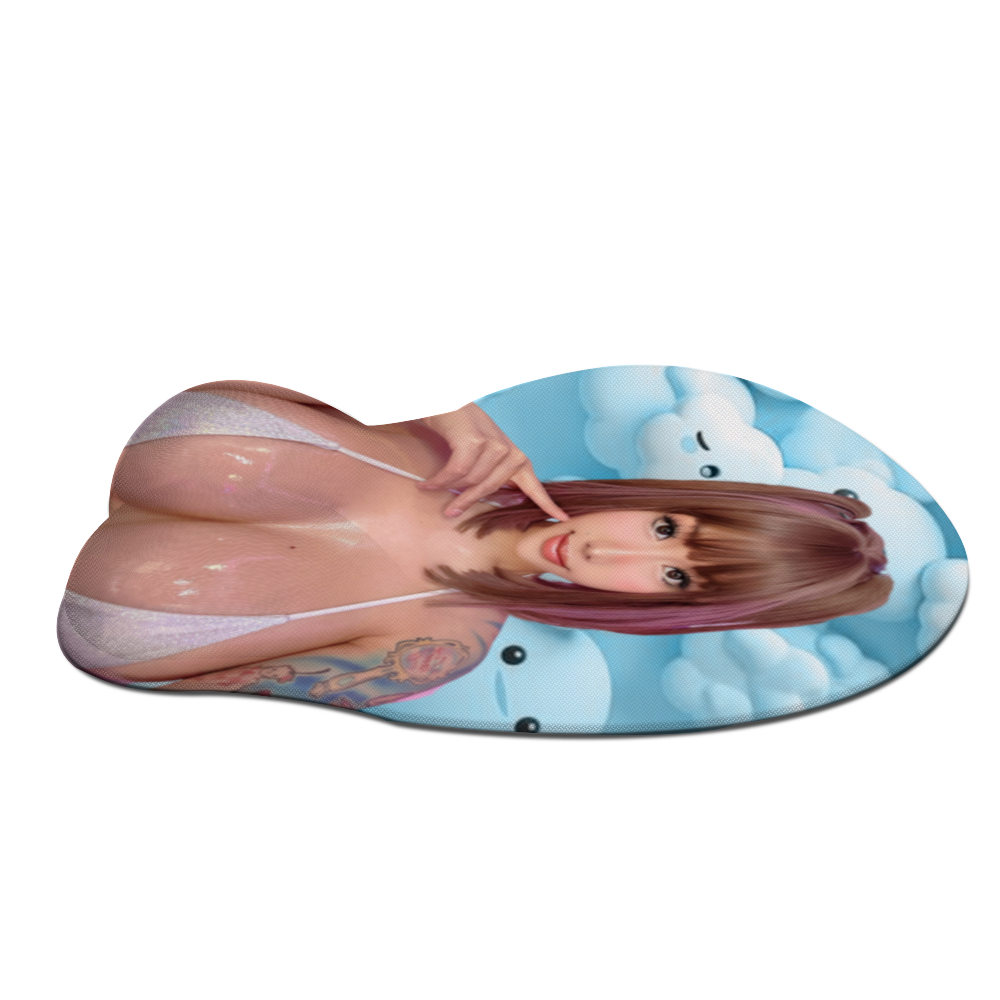 KeeraJaide - Oppai Mousepad with Wrist Support Silicone Mouse Pad