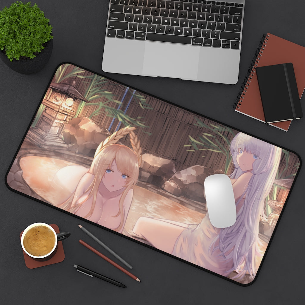 Azur Lane Boobs Mousepad - Onsen Large Desk Mat - Ecchi Mouse Pad - MTG Playmat