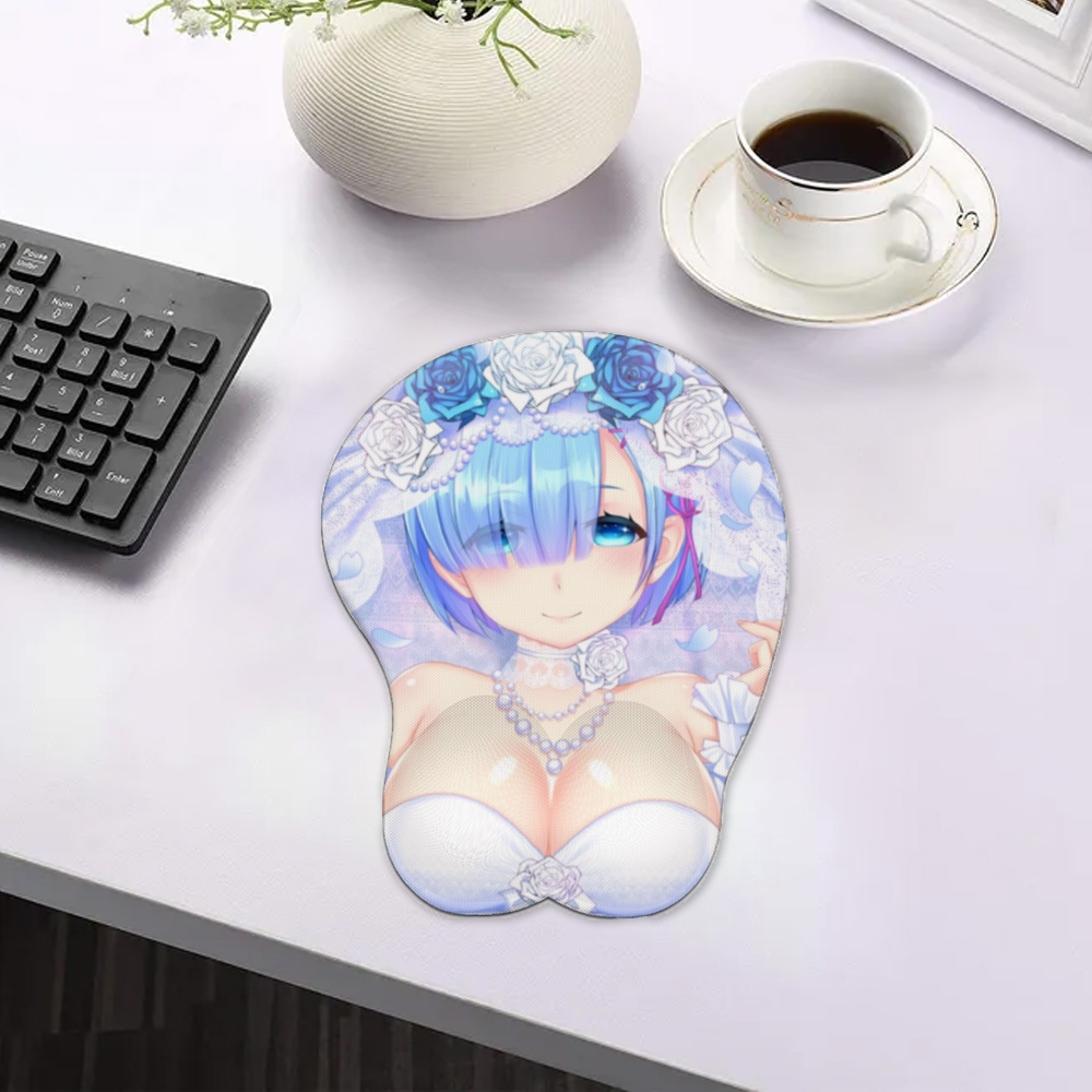 3D Silicone Mousepad | Oppai Mouse Pad | Silicone chest  mousepad